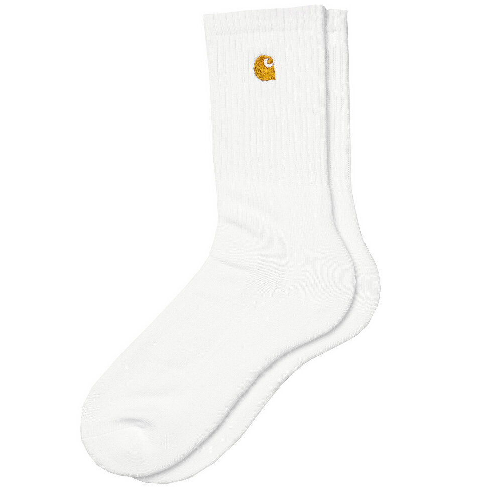 Носки CARHARTT WIP Chase Socks White / Gold 2022 4064958132950, размер O/S - фото 1