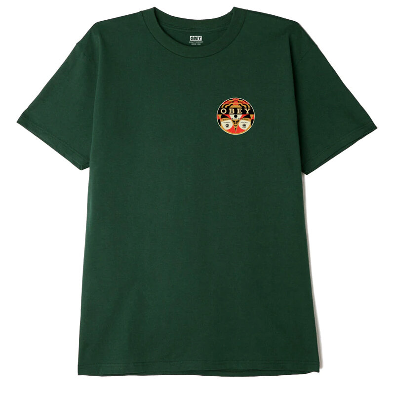 фото Футболка obey obey sounds of dissent 45 forest green 2022