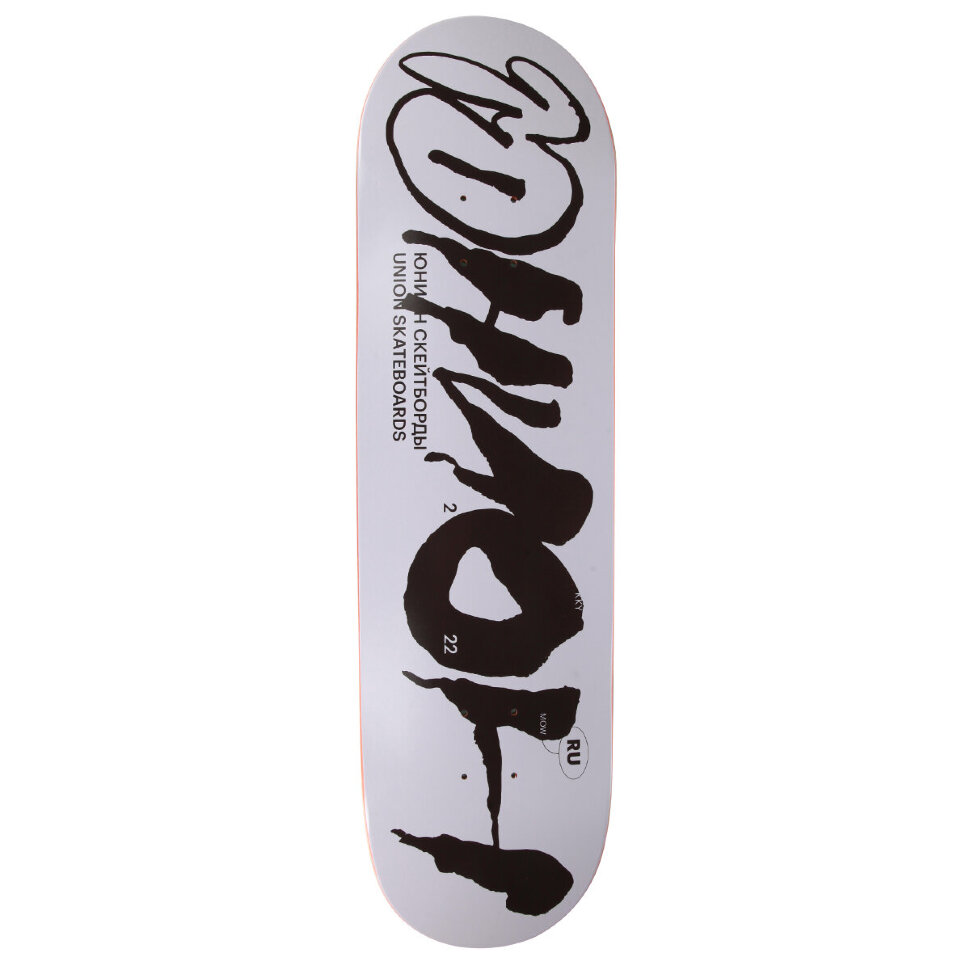 Дека для скейтборда ЮНИОН Team1 White-Black Белый  8.5 дюйм 2022