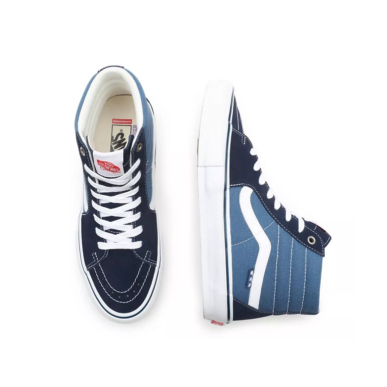 Кеды VANS Skate Sk8-Hi Navy/White 2022 фото 2