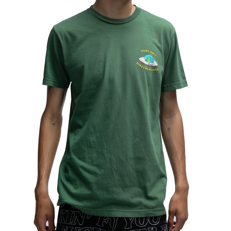 Футболка RIPNDIP Same Shit Different Day Tee Olive фото 3