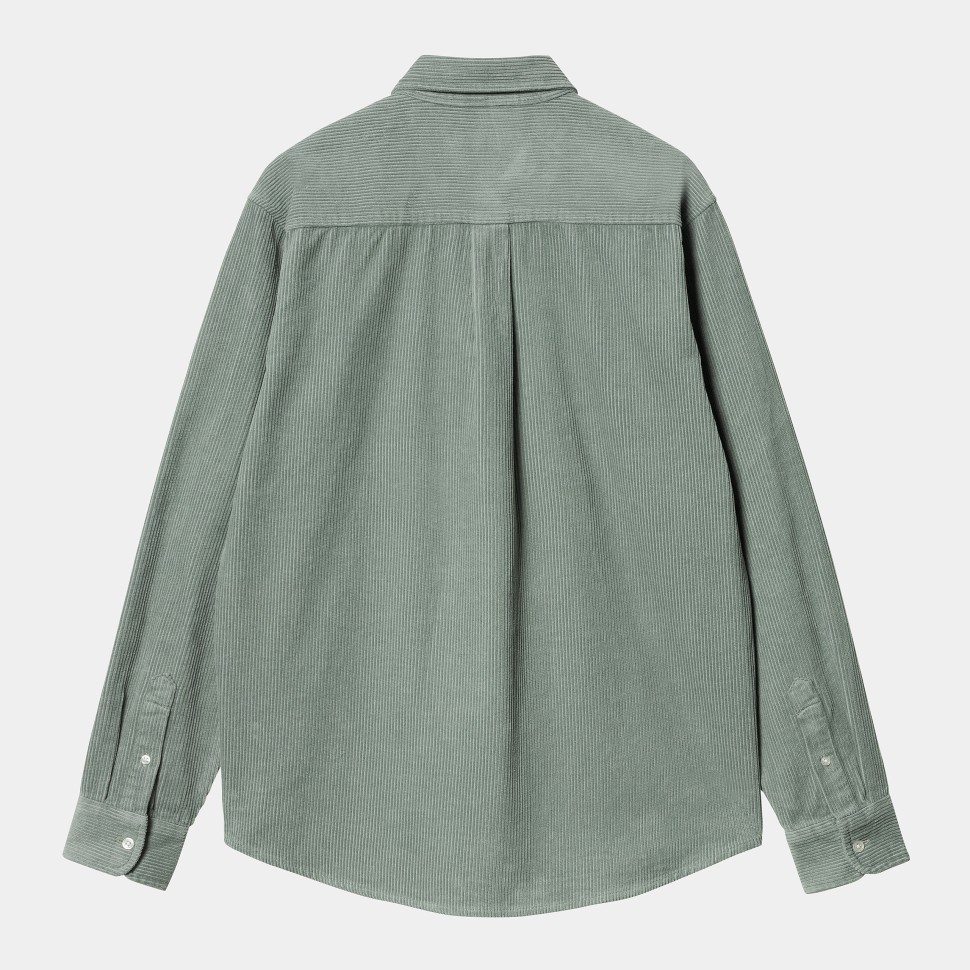 Рубашка CARHARTT WIP L/S Madison Cord Shirt Glassy Teal/Black фото 2
