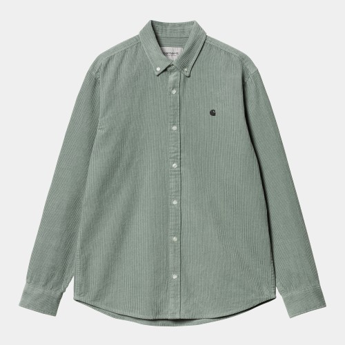Рубашка CARHARTT WIP L/S Madison Cord Shirt Glassy Teal/Black, фото 1