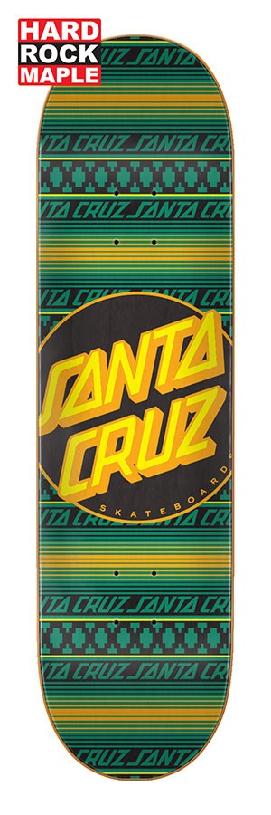 фото Дека для скейтборда santa cruz serape dot hard rock maple 8.125дюйм 2020