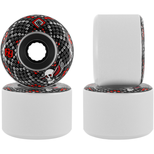 Колеса для скейтборда для cкейтборда POWELL PERALTA Snakes White 66  мм 2020, фото 2
