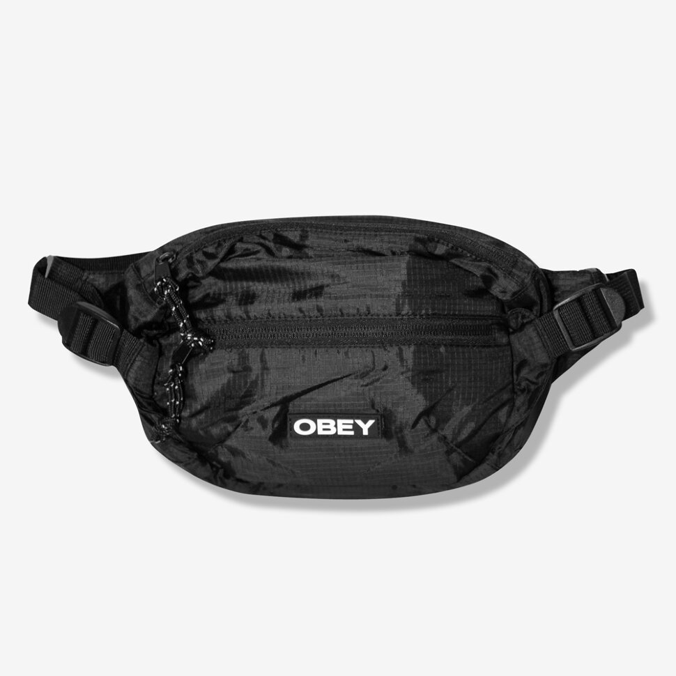 фото Сумка на пояс obey commuter waist bag black 2021