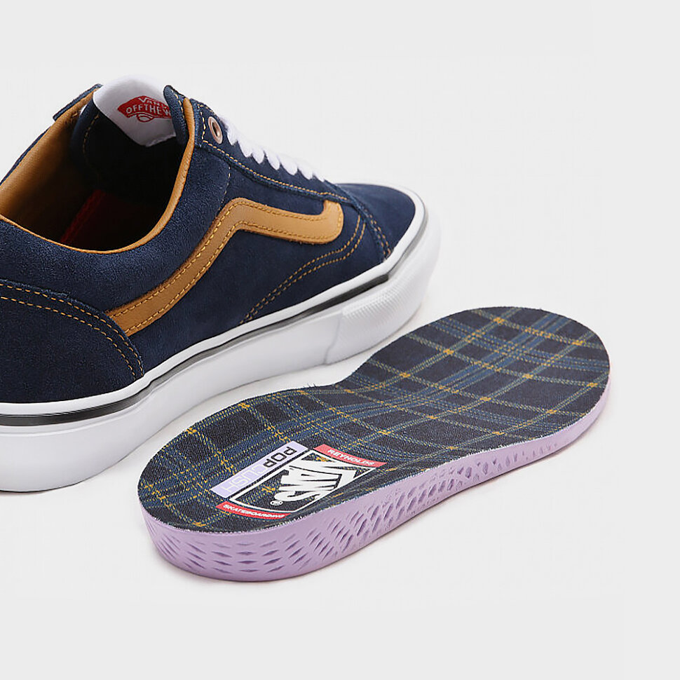фото Кеды vans mn skate old skool (reynolds) navy/golden brown 2022