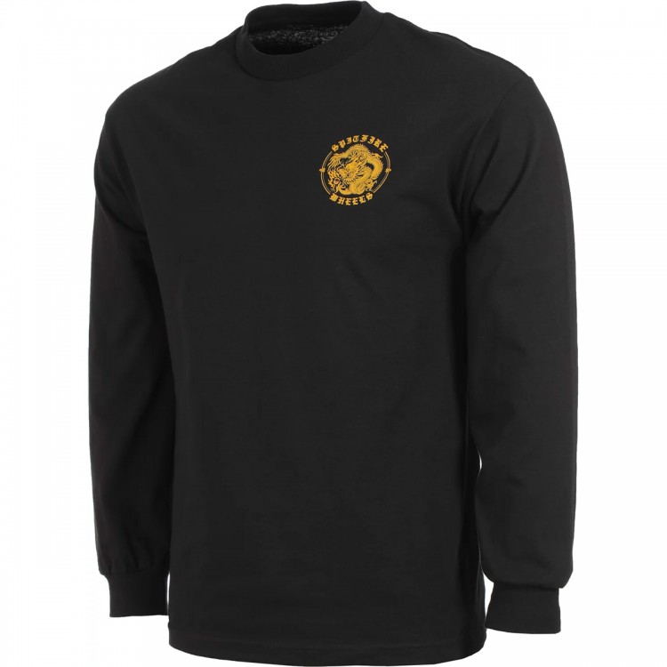Лонгслив SPITFIRE L/S Fury Black/Gold/Red, фото 1
