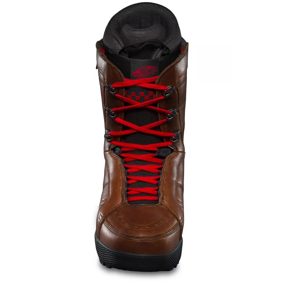 фото Ботинки для сноуборда vans hi-standard pro brown/red 2022