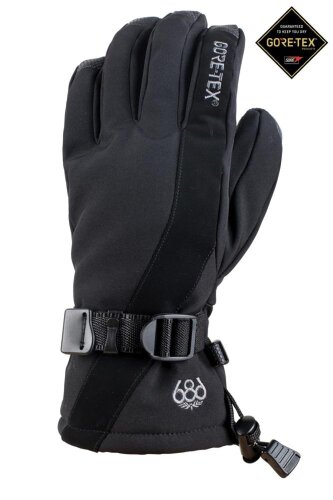 Перчатки для сноуборда женские 686 Wms Gore-Tex Linear Glove Black, фото 1