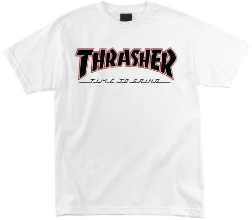 Футболка мужская Independent x Thrasher Time To Grind White, фото 1