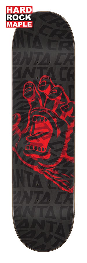

Дека для скейтборда SANTA CRUZ Vortex Hand Hard Rock Maple 8.25 дюйм 2020, Черный;красный