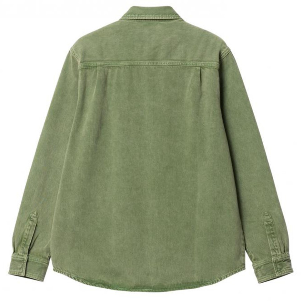 Куртка CARHARTT WIP Monterey Shirt Jac Kiwi (Worn Washed) 2023 фото 2