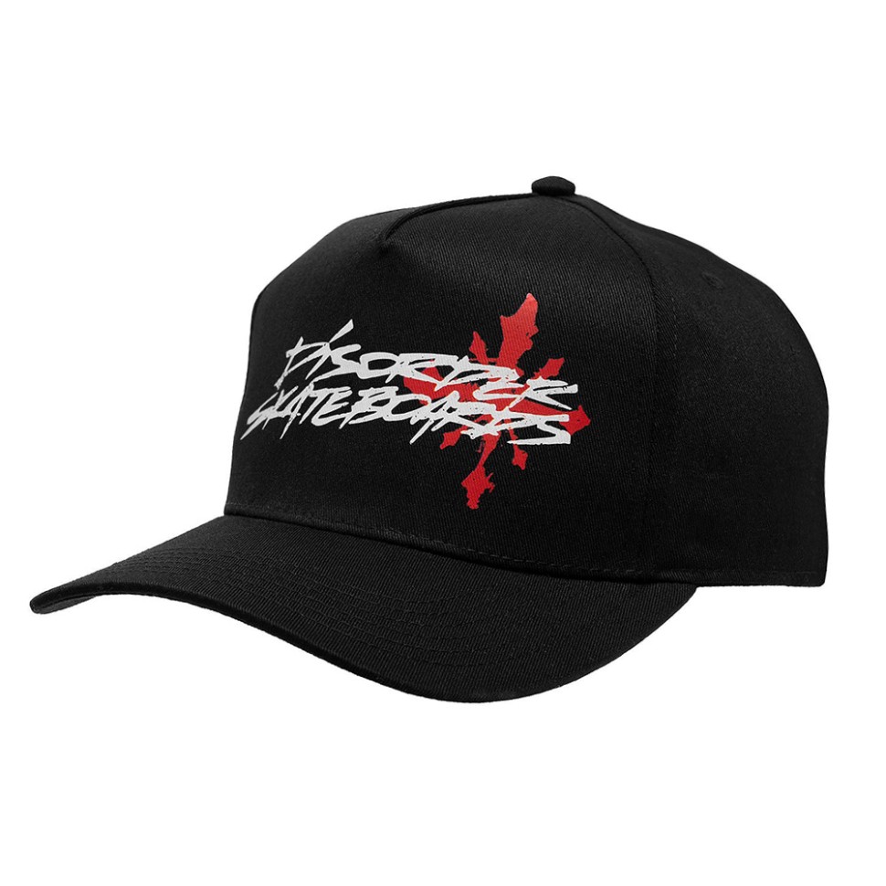 Кепка DISORDER SKATEBOARDS Inked Logo Snapback Hat Black 4610266506961 - фото 1