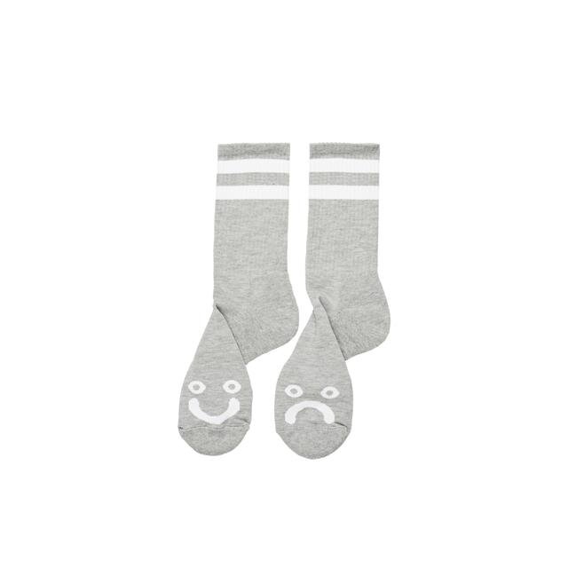 Носки POLAR SKATE CO. Happy Sad Socks Heather Grey 2021