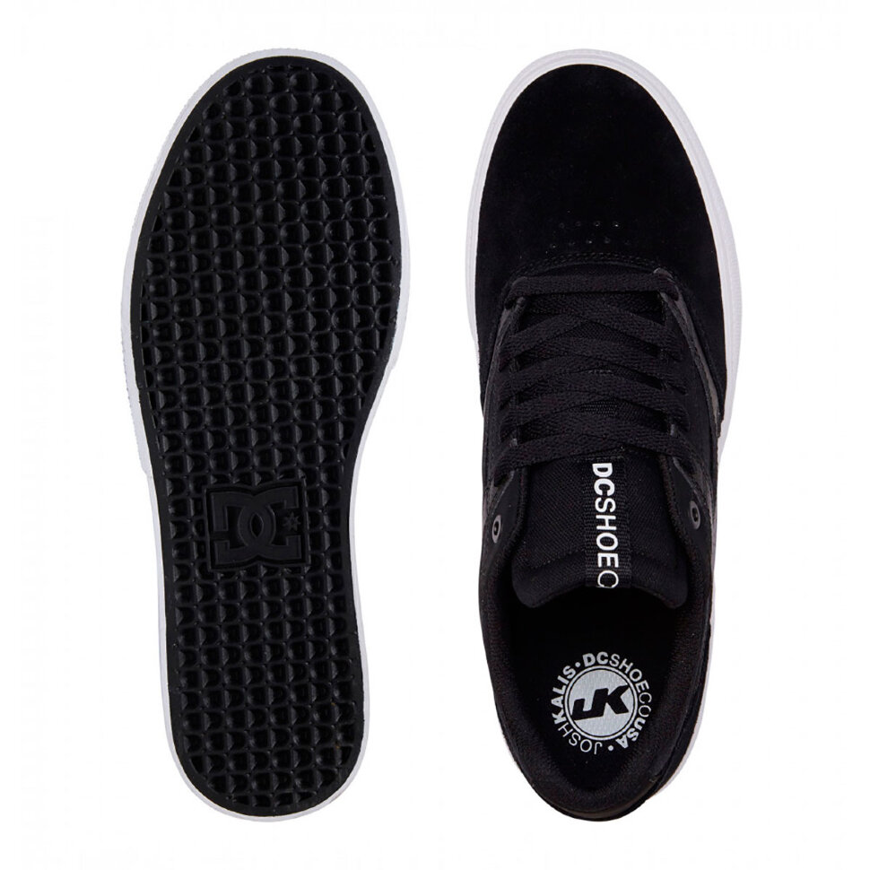 Кеды DC SHOES Kalis Vulc S M Shoe Black/Black/White 2021 фото 2