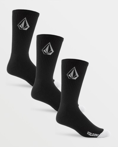 Носки VOLCOM Full Stone Sock 3Pk FW25 Black, фото 1