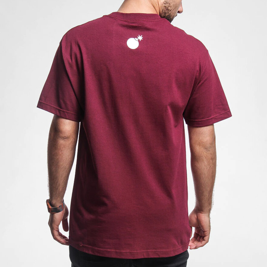 Футболка THE HUNDREDS Forever Slant Logo T-Shirt Burgundy 2022 фото 2