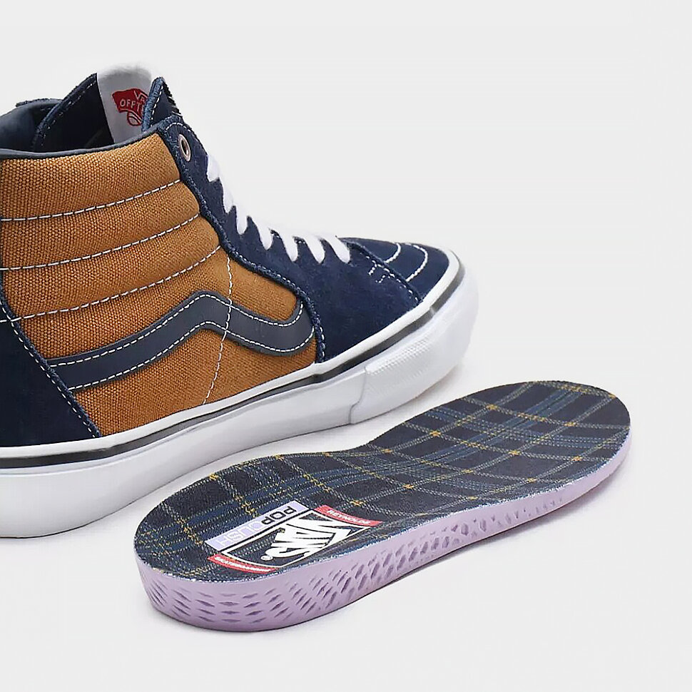фото Кеды vans mn skate sk8-hi (reynolds) navy/golden brown 2022