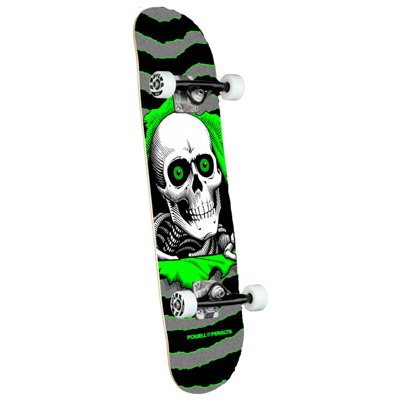 Скейтборд комплект POWELL PERALTA Ripper One Off Silver/Green 8 дюйм 2022 842357164017 - фото 1