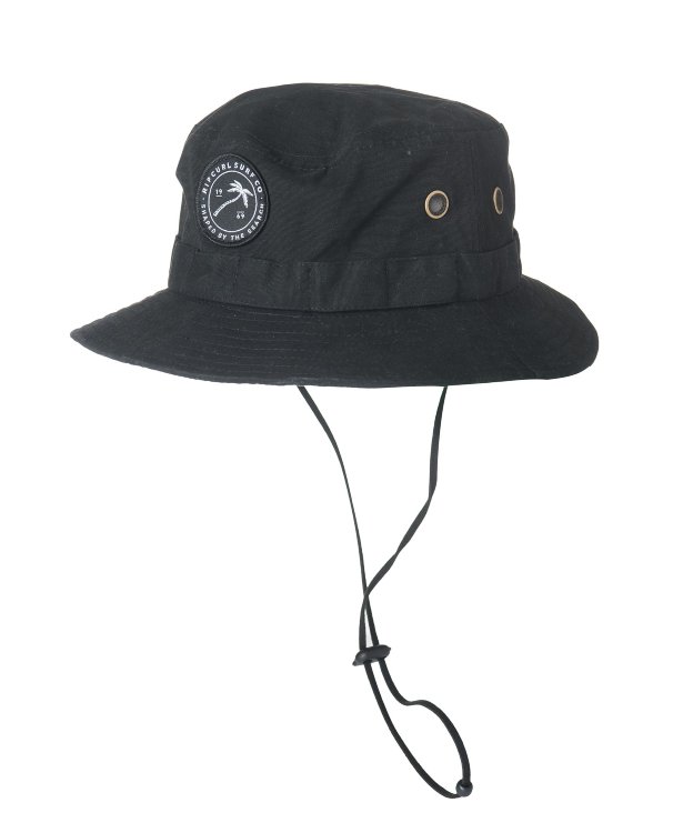 Панама RIP CURL Palmy Wide Brim Hat Black, фото 1