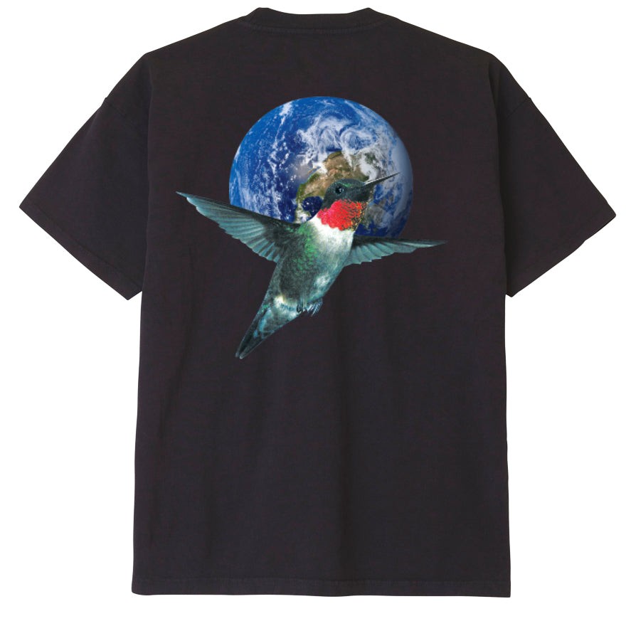 Футболка OBEY Obey Hummingbird Off Black фото 2