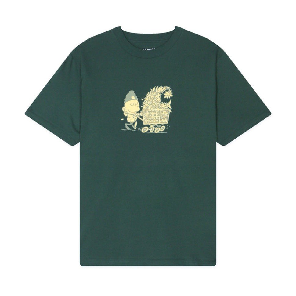 Футболка CARHARTT WIP S/S Shopper T-Shirt Discovery Green 4064958691761, размер M