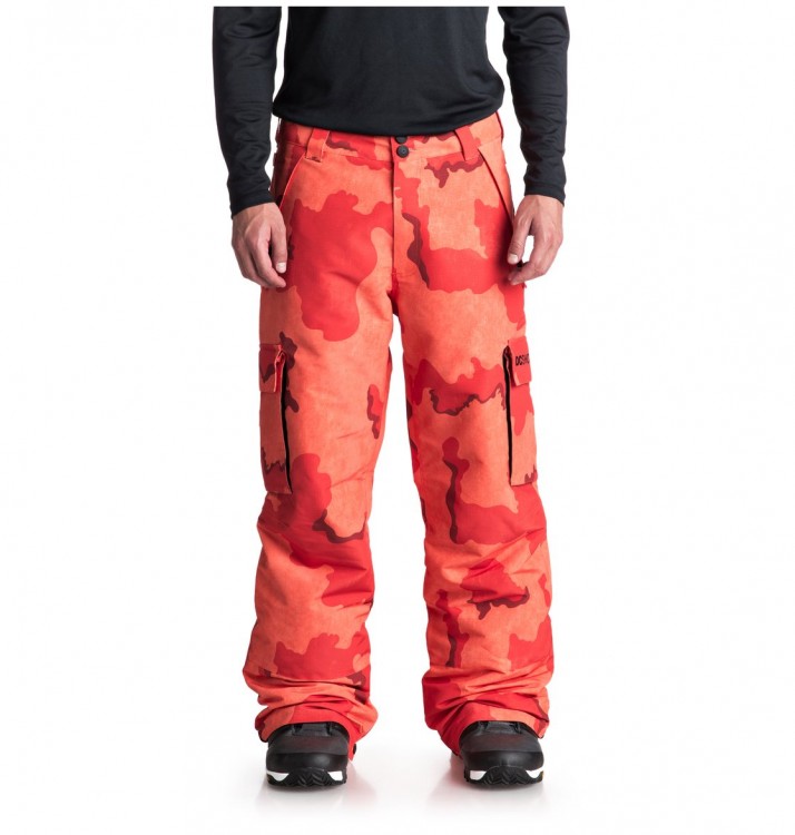 Штаны для сноуборда мужские DC SHOES Banshee Pnt M Red Orange Dcu Camo Men, фото 1