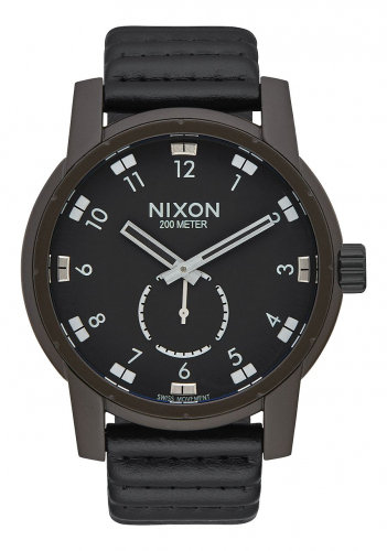 Часы NIXON Patriot Leather A/S Bronze/Black, фото 1