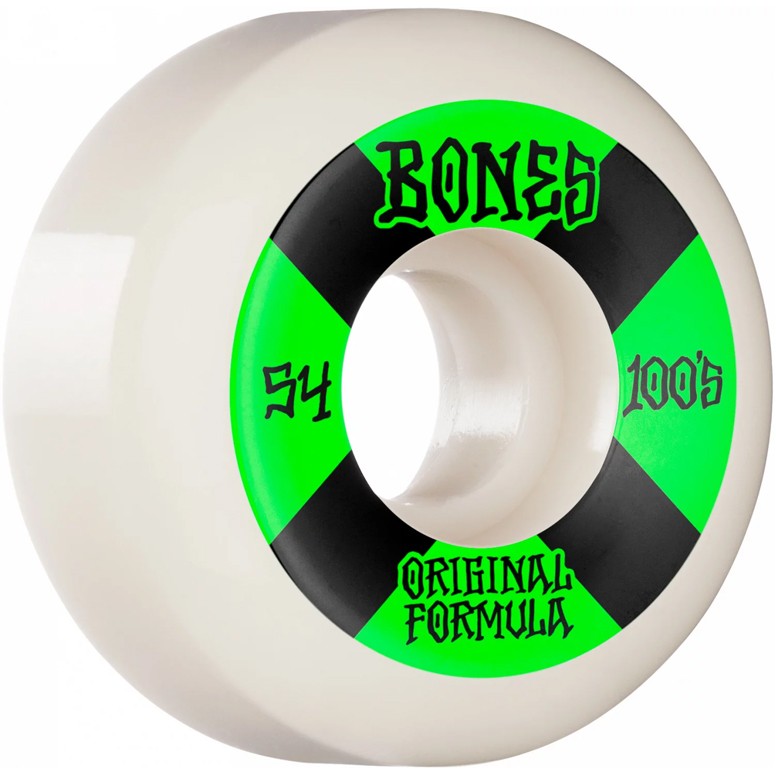 Колеса для скейтборда BONES 100'S Og Formula Sidecut White 54mm 100A 2022