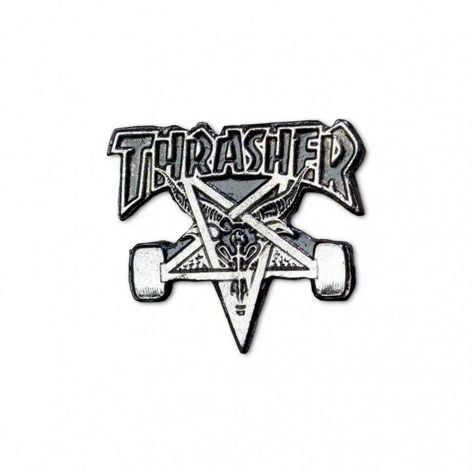фото Значок thrasher label pin skate goat 2023