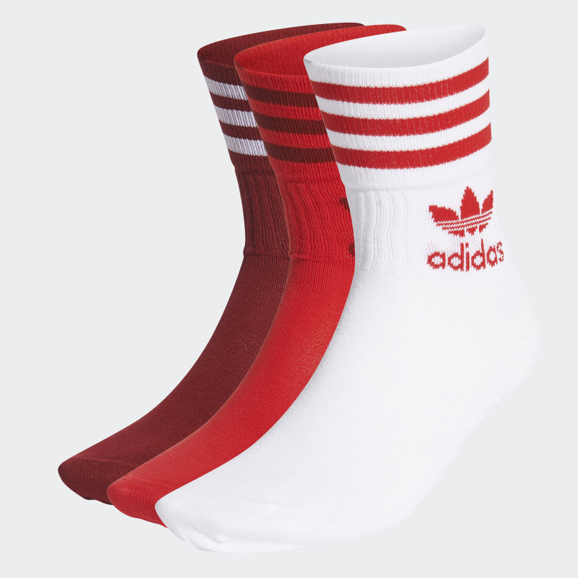 Носки ADIDAS Mid Cut Crw Sck  Scarle/Cburgu 2021