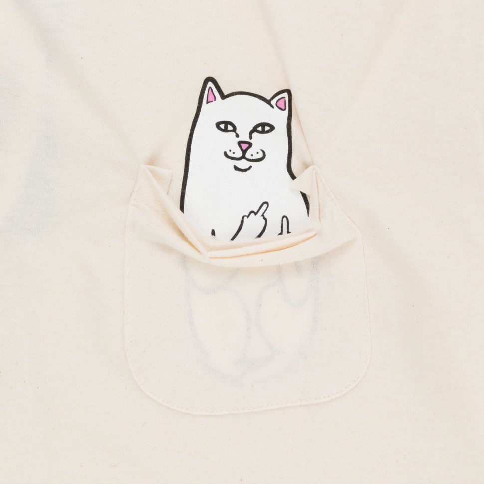 Футболка RIPNDIP Lord Nermal Pocket Tee Natural фото 2