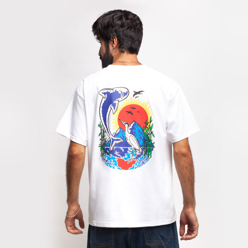 фото Футболка polar skate co. mt. fuji tee ho21 white 2021