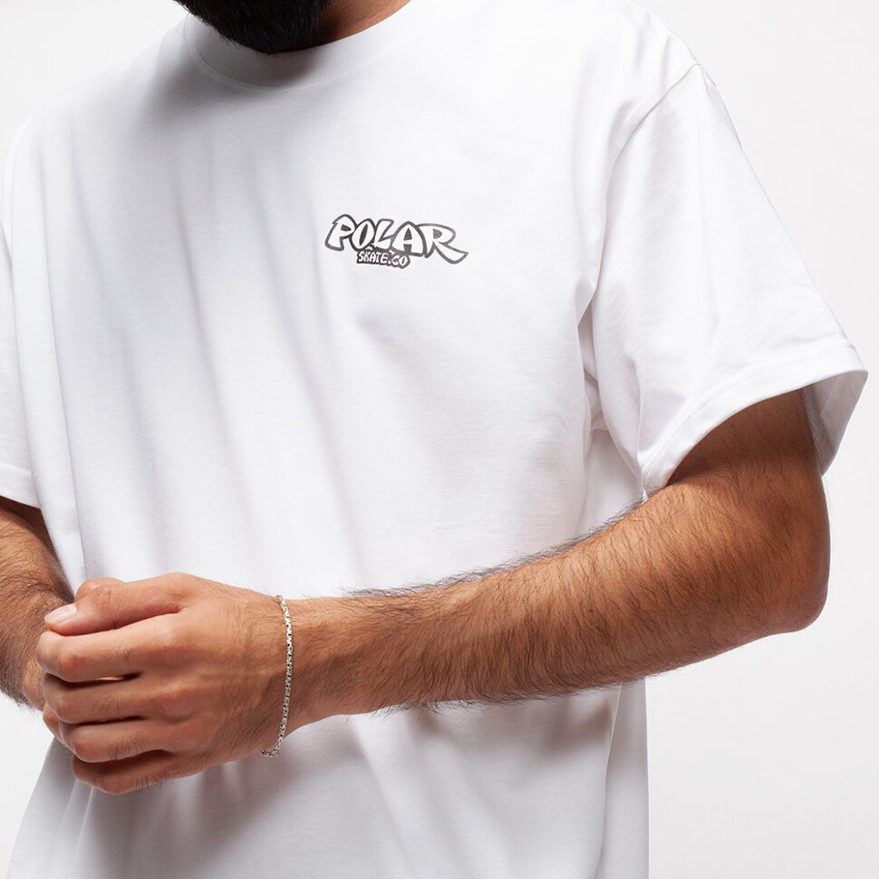 фото Футболка polar skate co. mt. fuji tee ho21 white 2021