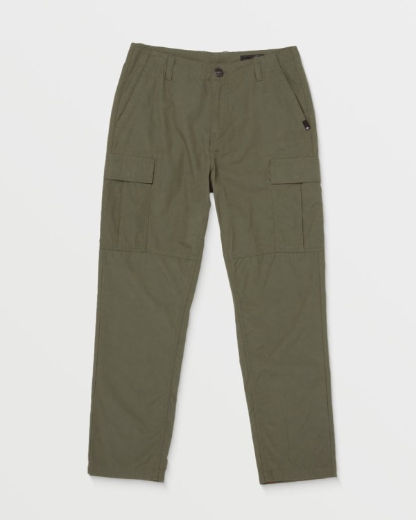 Брюки VOLCOM Strange Tripper Tapered Cargo SS25 Wintermoss, фото 1