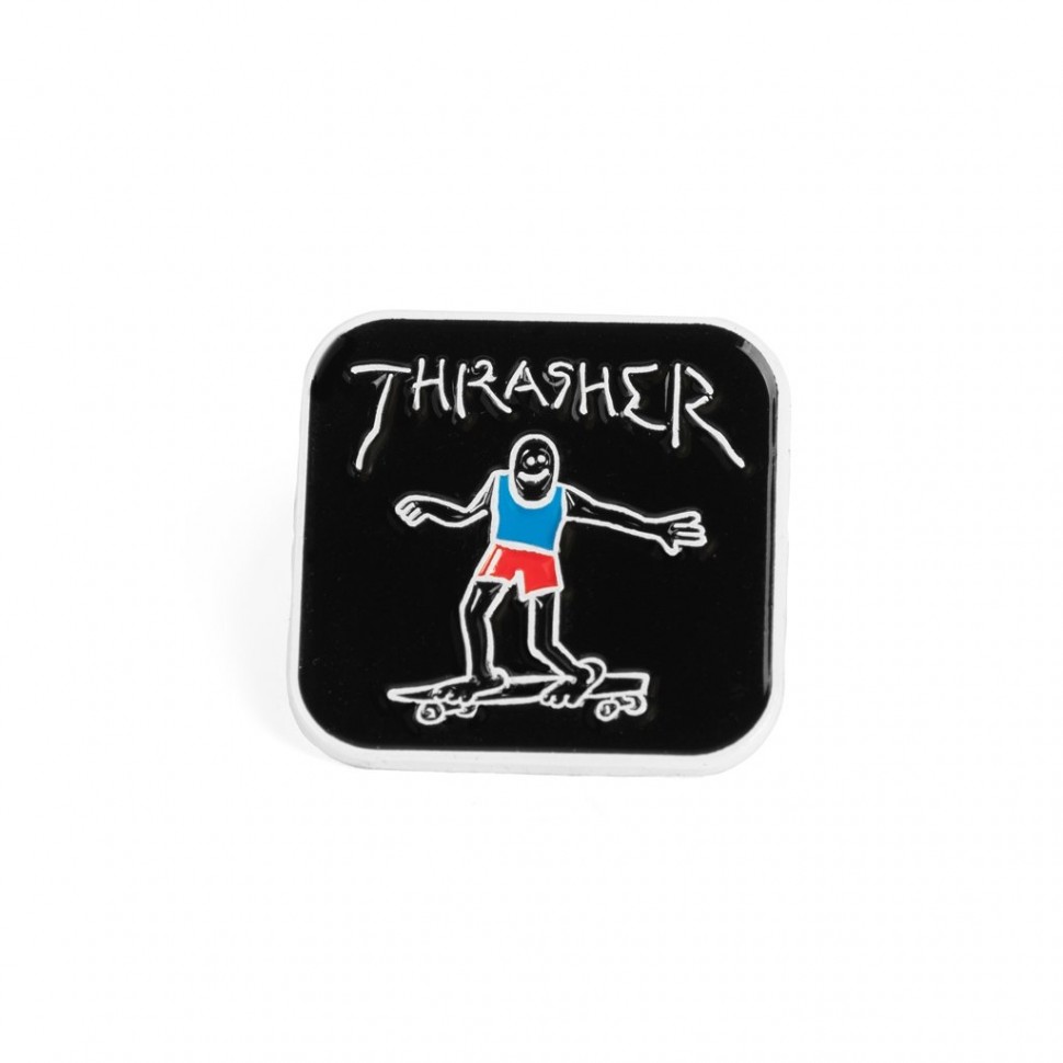 Значок THRASHER Gonz Label Pin  2023 2000000679686, размер O/S