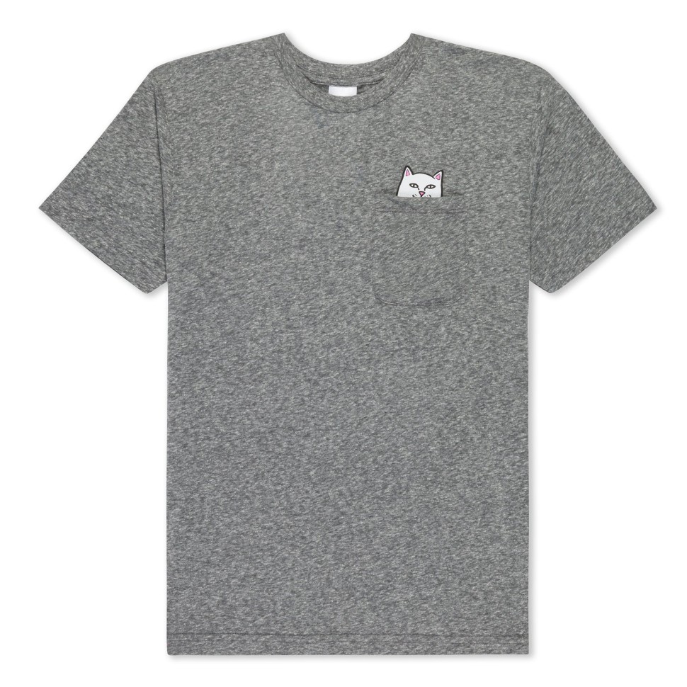 Футболка RIPNDIP Lord Nermal S/S Pocket Tee Heather Grey
