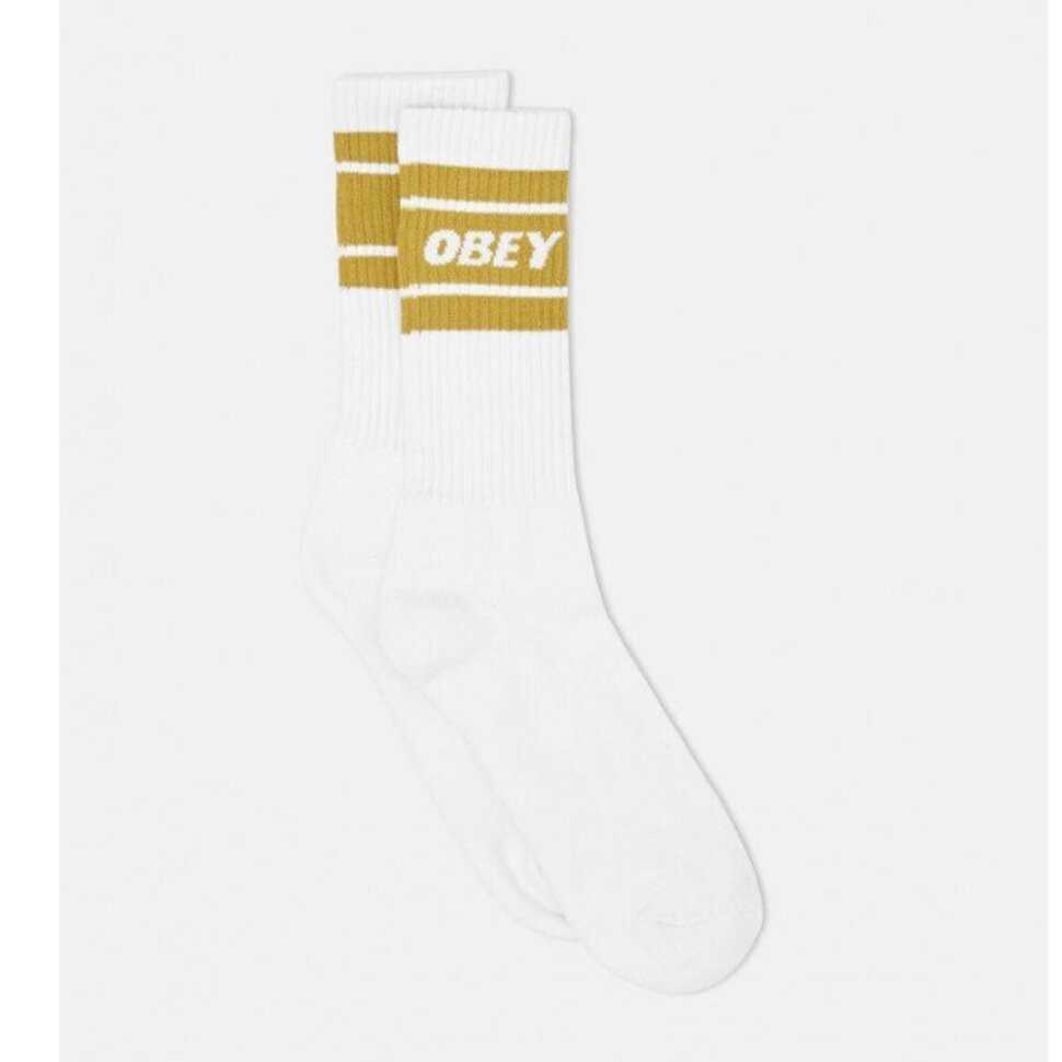 Носки OBEY Cooper Ii Socks White / Golden Palm 2020 193259125706, размер O/S