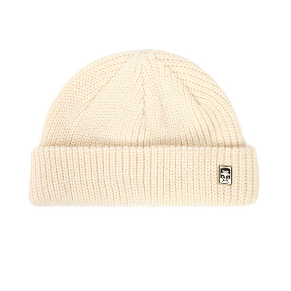  OBEY Micro Beanie Unbleached