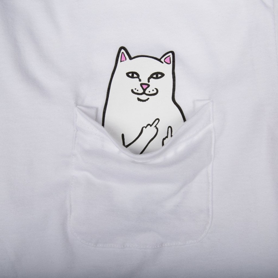Футболка RIPNDIP Lord Nermal S/S Pocket Tee White фото 2