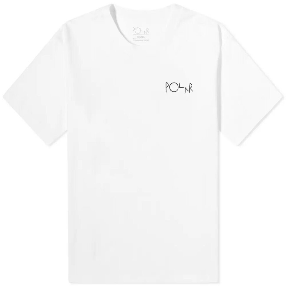 фото Футболка polar skate co. notre dame fill logo tee white 2021