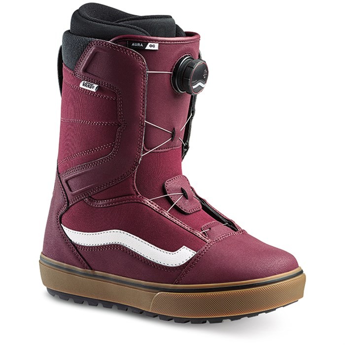 Ботинки для сноуборда мужские VANS Aura OG Burgundy/Gum, фото 1
