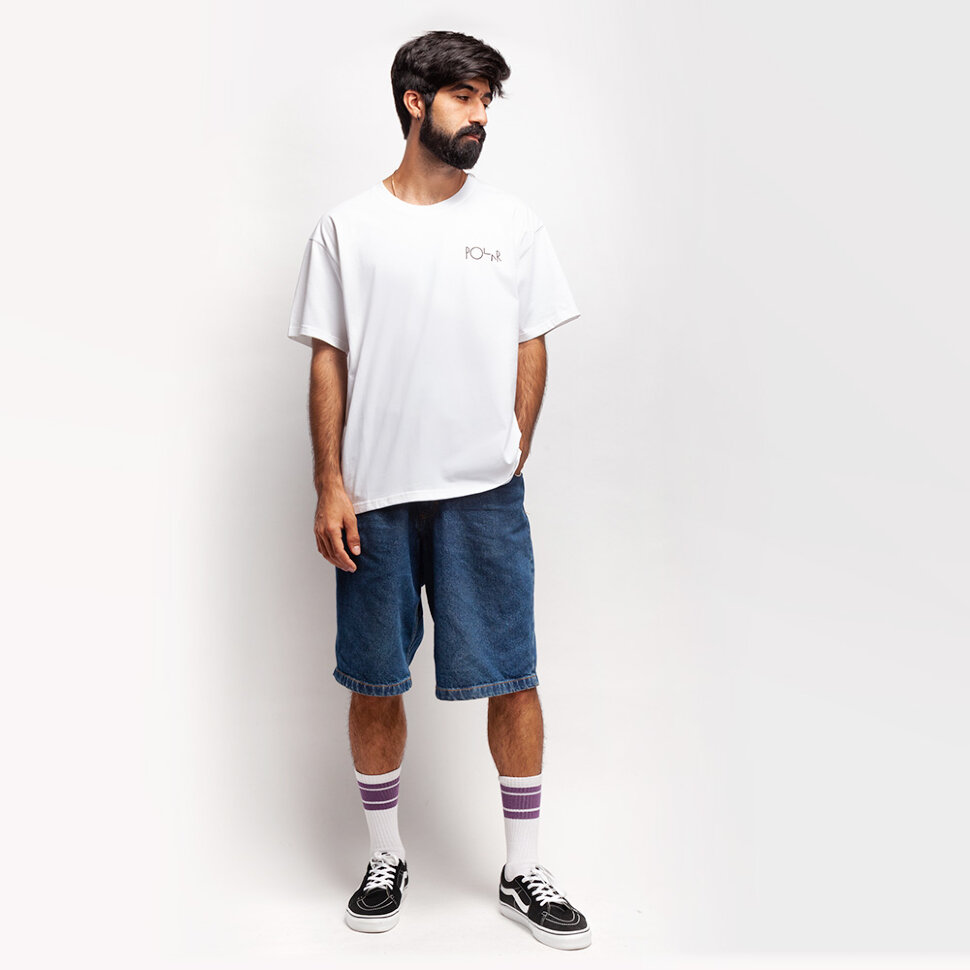 фото Футболка polar skate co. stroke logo tee ho21 white 2021