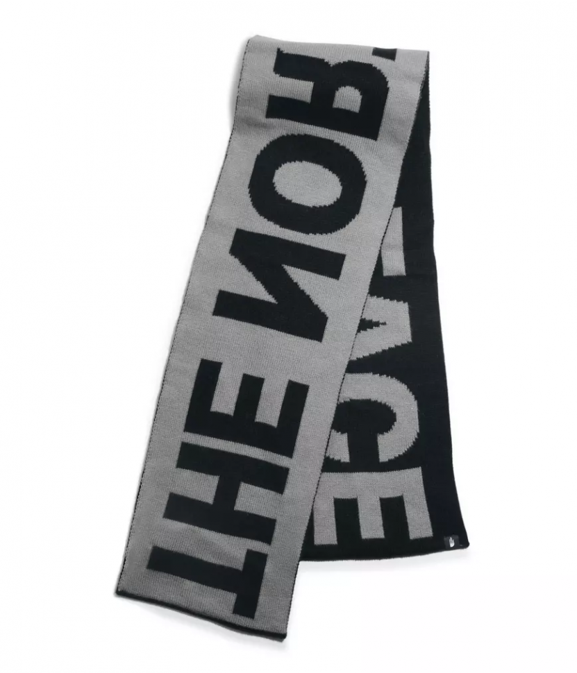 фото Шарф the north face logo scarf tnf medium grey heather/tnf black