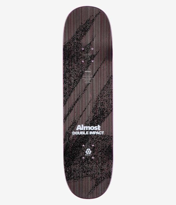 Дека для скейтборда ALMOST Square Peg Double Impact Black 8.5 дюйм фото 2