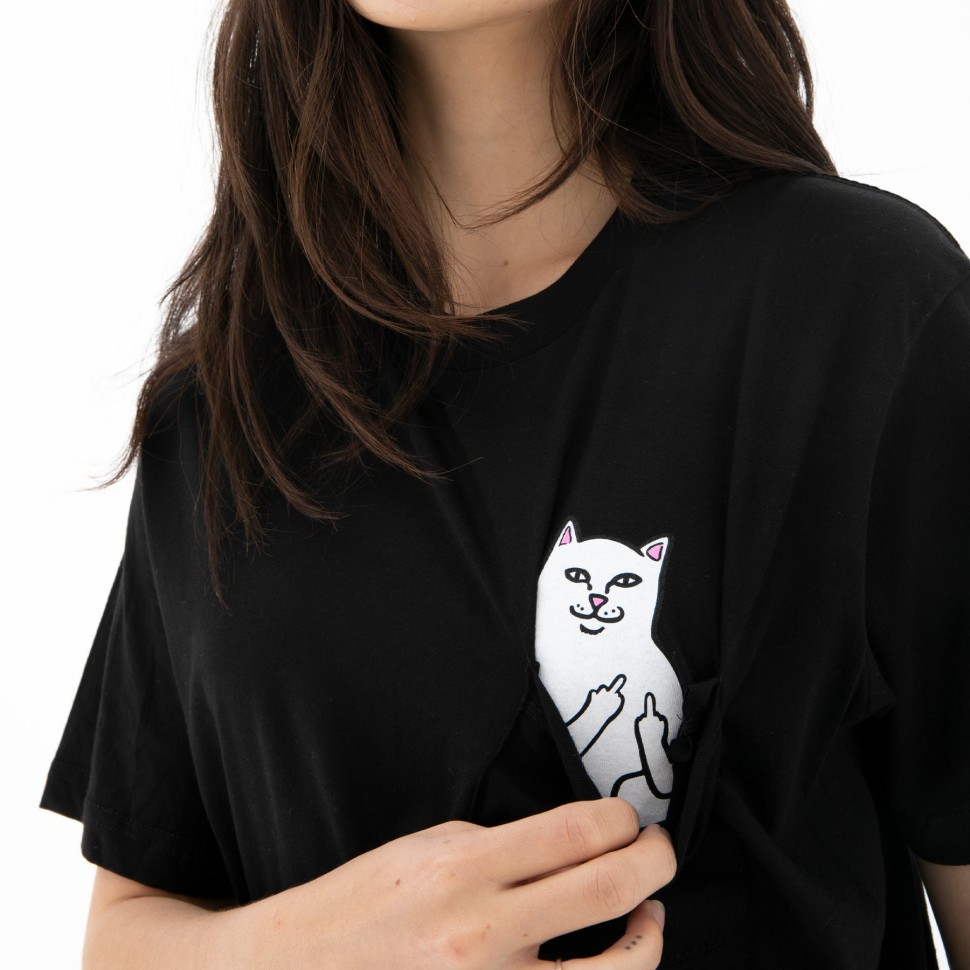Футболка RIPNDIP Lord Nermal S/S Pocket Tee Black фото 3