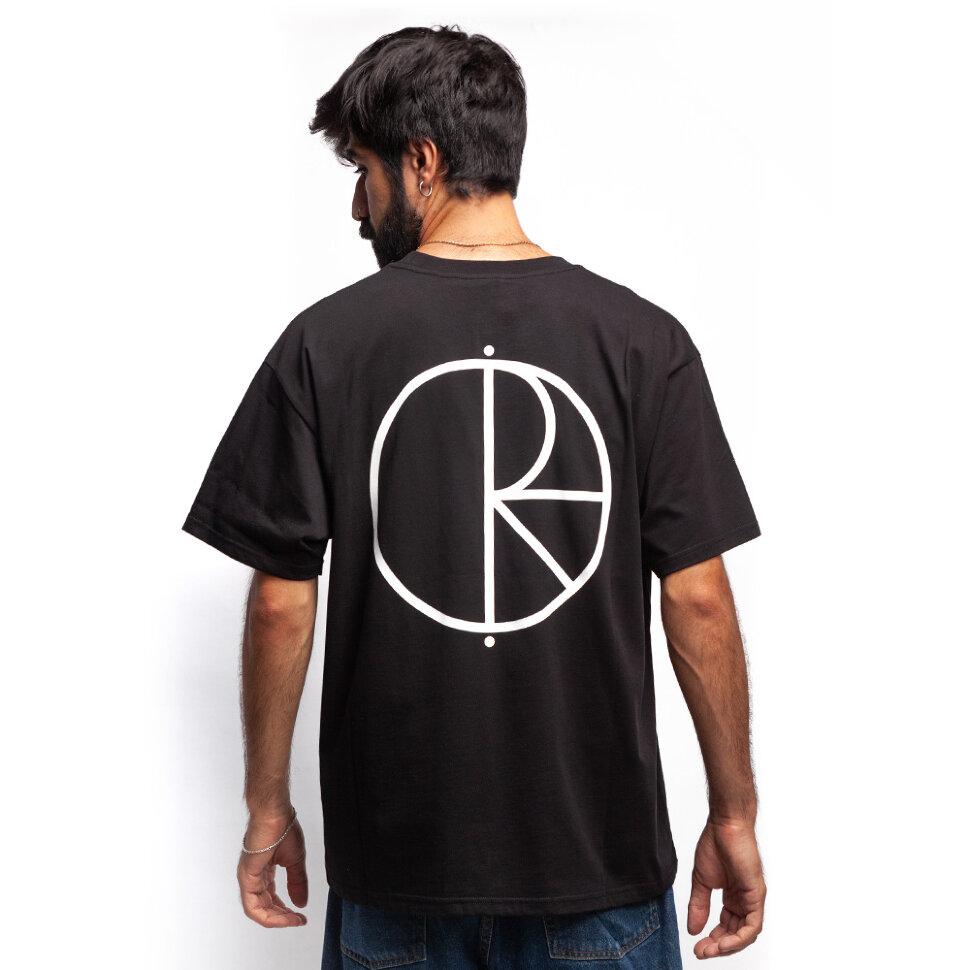 фото Футболка polar skate co. stroke logo tee black 2021