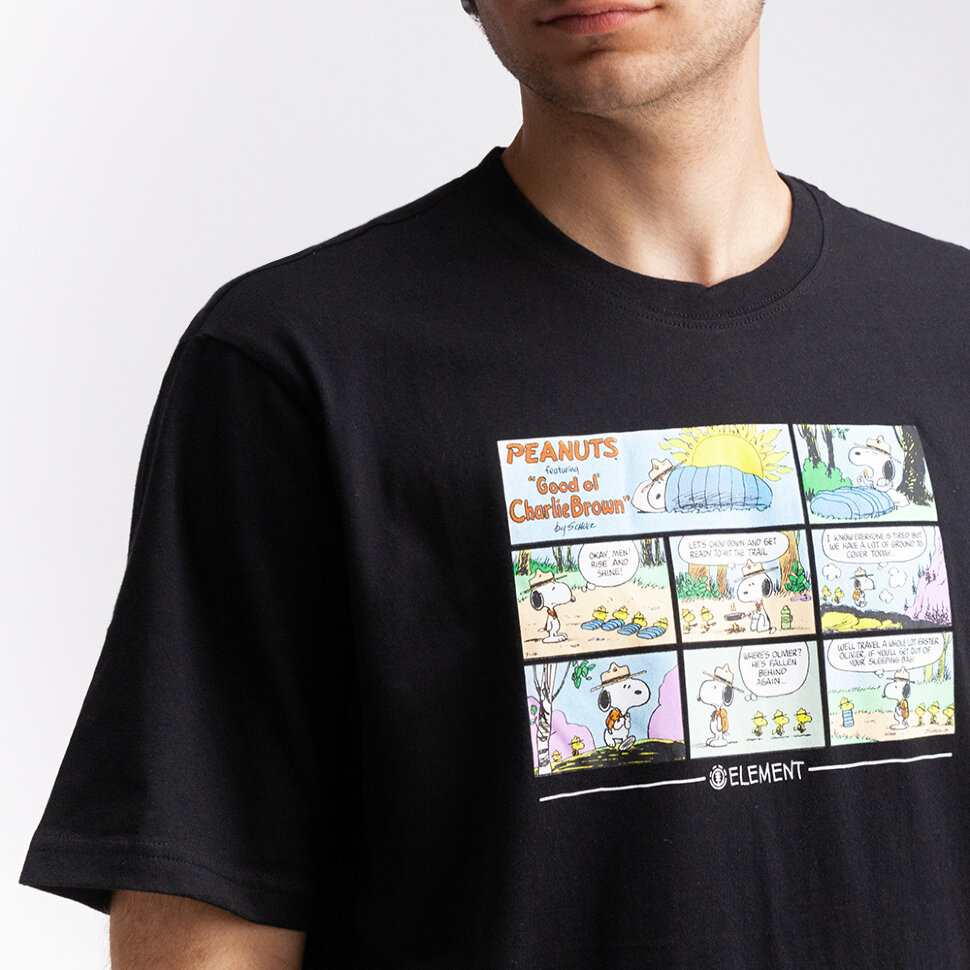 фото Футболка element peanuts camper ss flint black 2021