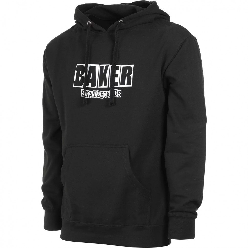 фото Худи baker brand logo blk pullover black/white